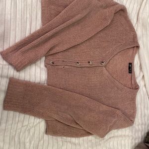 Peach colored misguided sweater